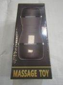5x Male Masturbation massage toy with 2 insertion channels, new and boxed