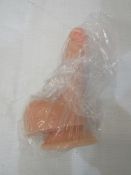 Medium Sized Soft Silicone Dildo With Suction Cup, New & Packaged.