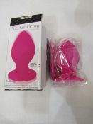 Xl Anal Plug With Vibration, Colours May Vary, New & Boxed.