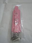 Leather Collar - New & Packaged - Colour May Vary.