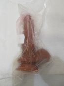 Medium Sized Soft Silicone Dildo With Suction Cup, New & Packaged.