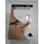 Aphrodisia Silicone Hollow Curved Strap-On Dong 5.7" - New & Boxed.