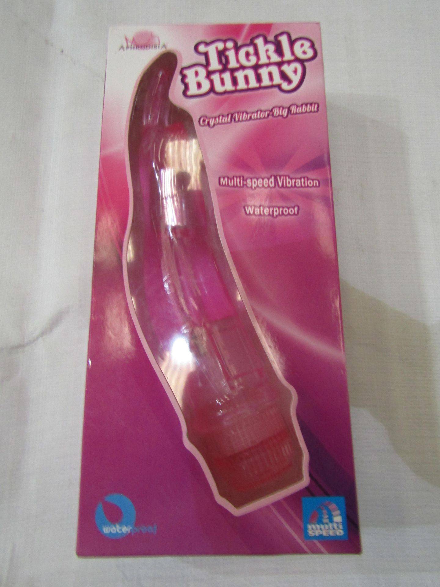 Aphrodisia Waterproof Tickle Bunny Crystal Vibrator With Multi-Speed Vibration - New & Boxed.