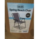 Asab Spring Beach Chair, Grey - Unchecked & Boxed.