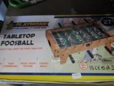 Playmonk Tabletop Foosball 27" - Unchecked & Boxed.
