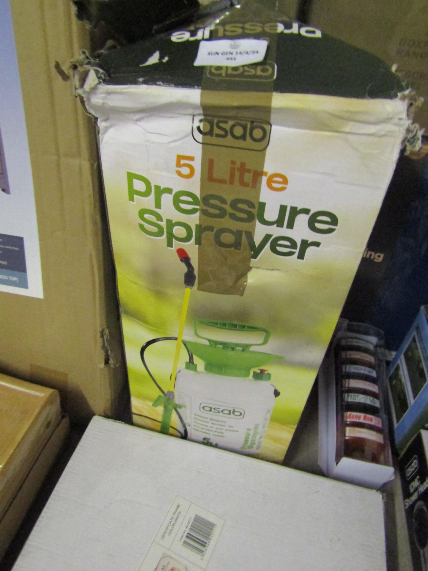 Asab 5 Litre Pressure Sprayer, Unchecked & Boxed.