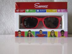 5x Suneez Sun Glasses, Red - New & Boxed.