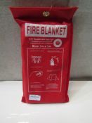 Fire Blanket, Size: 1 x 1m - Good Condition With Tag.
