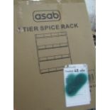 3x Asab 4 Tier Spice Rack Unchecked & Boxed