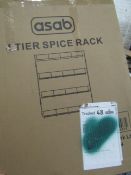 3x Asab 4 Tier Spice Rack Unchecked & Boxed