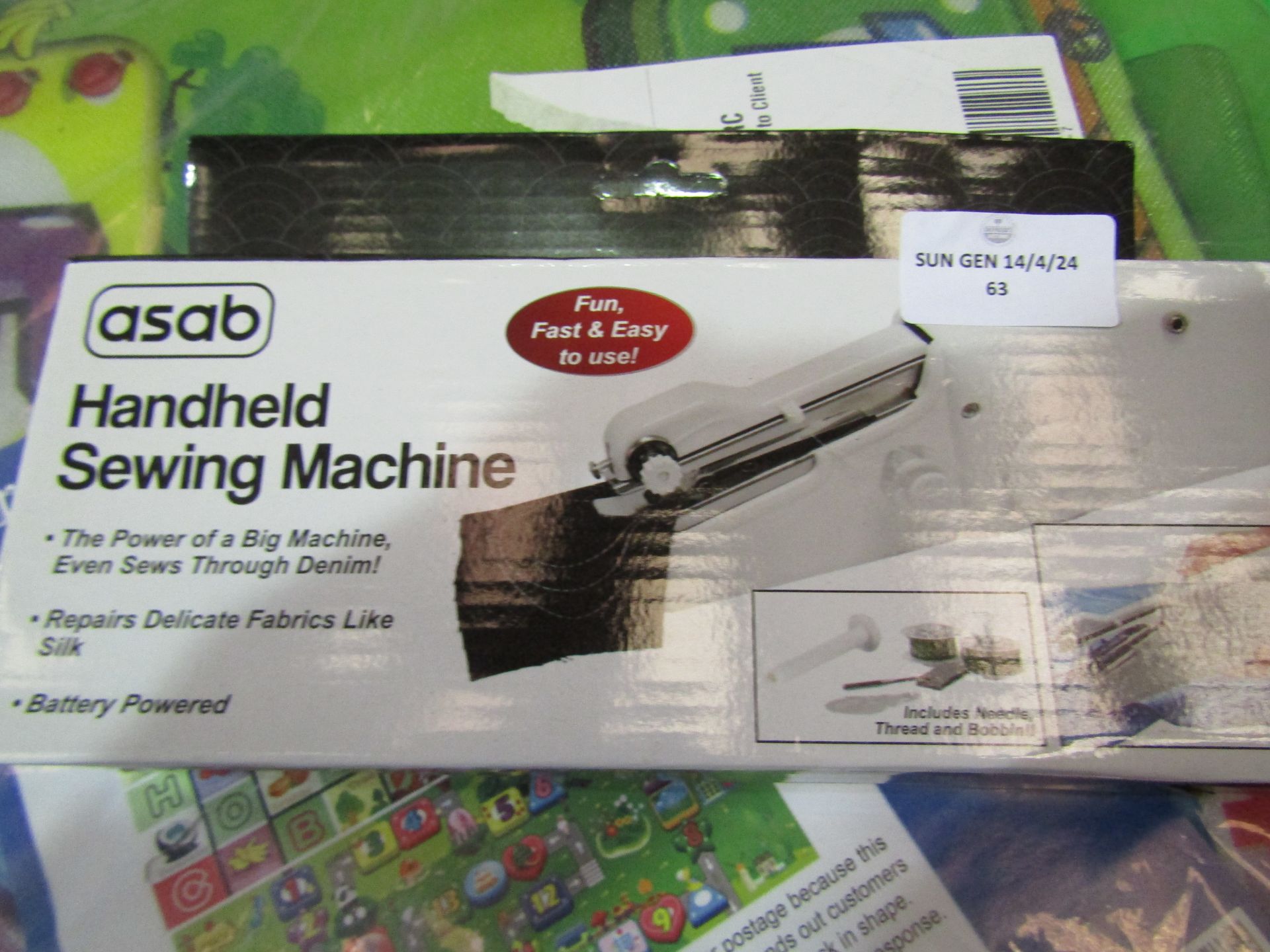 Asab Handheld Sewing Machine, Battery Powered - Unchecked & Boxed.