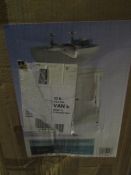 Under Sink Bathroom Cabinet, Size: W60 x D30 x H60cm - Unchecked & Boxed.