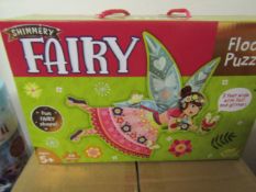 Box Of 6x Peaceable Kingdom Shimmery Fairy 50pcs Floor Puzzle - New & Boxed.