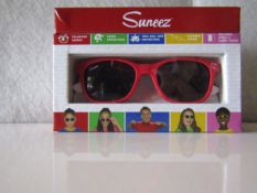 2x Suneez Sun Glasses, Red - New & Boxed.