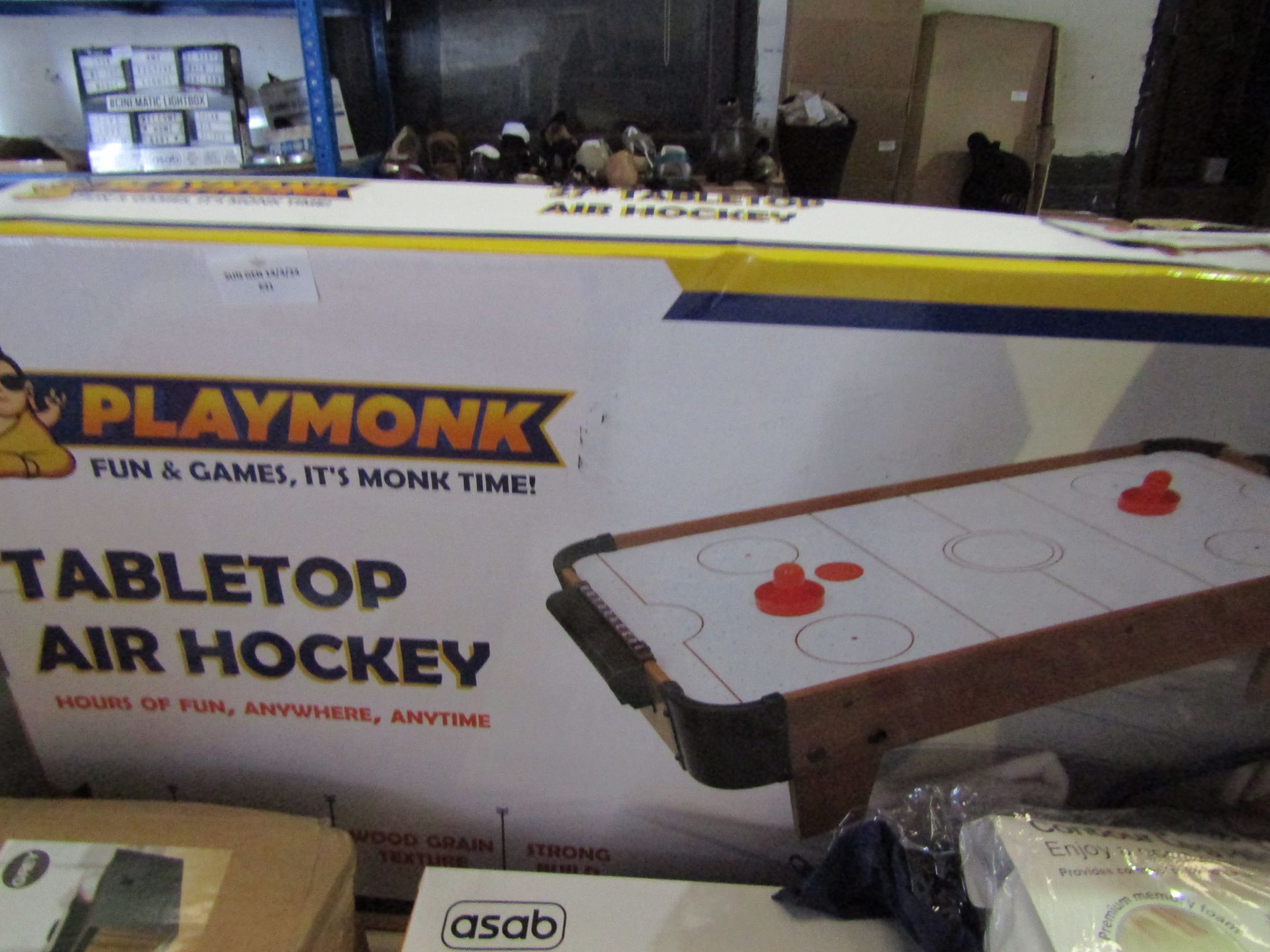 Playmonk Tabletop Air Hockey 27" - Unchecked & Boxed.