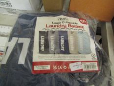 Asab Laundry Basket, Unchecked & Packaged.