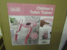 Asab Childrens Anti-Slip Toilet Trainer, Pink - Unchecked & Boxed.