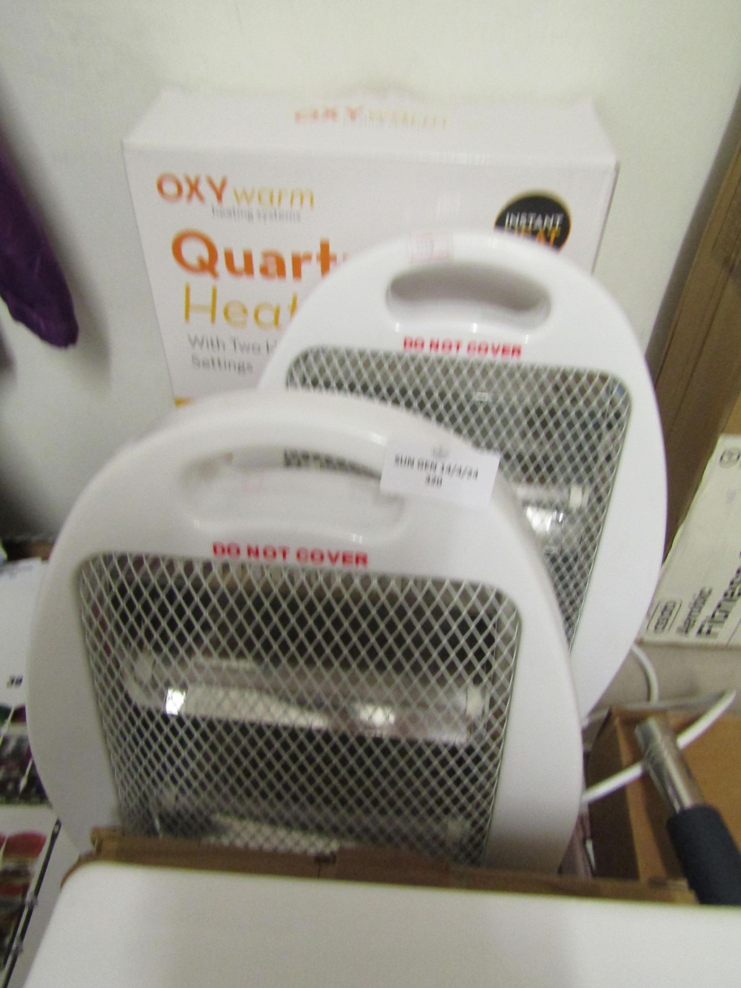 3 X Quartz Heaters 800W All only Have 1 Bar Working Only 1 Boxed.