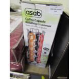 Asab Coffee Capsule Rotating Dispenser, Hollds 24 Coffee Capsules, Unchecked & Boxed.