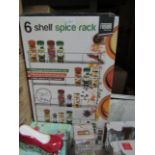 Fusion 6-Shelf Spice Rack, Holds Up To 48 Jars - Unchecked & Boxed.