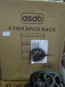 Asab 4-Tier Spice Rack - Unchecked & Boxed.