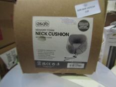Asab Memory Foam Neck Cushion, Unchecked & Boxed.