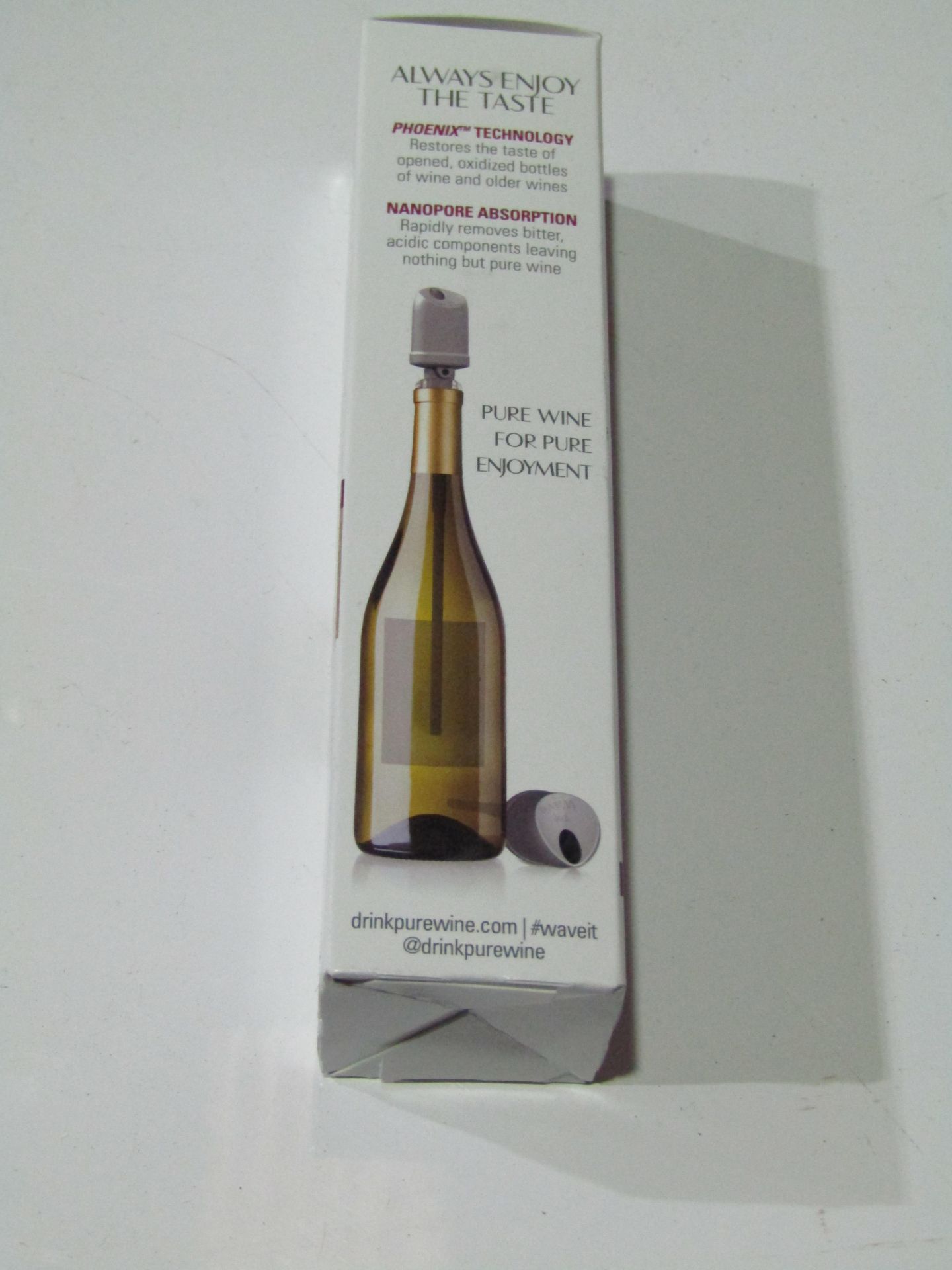 5x The Wave Wine Filter & Aerator. Filters Both Histamines & Sulfites - New & Boxed.