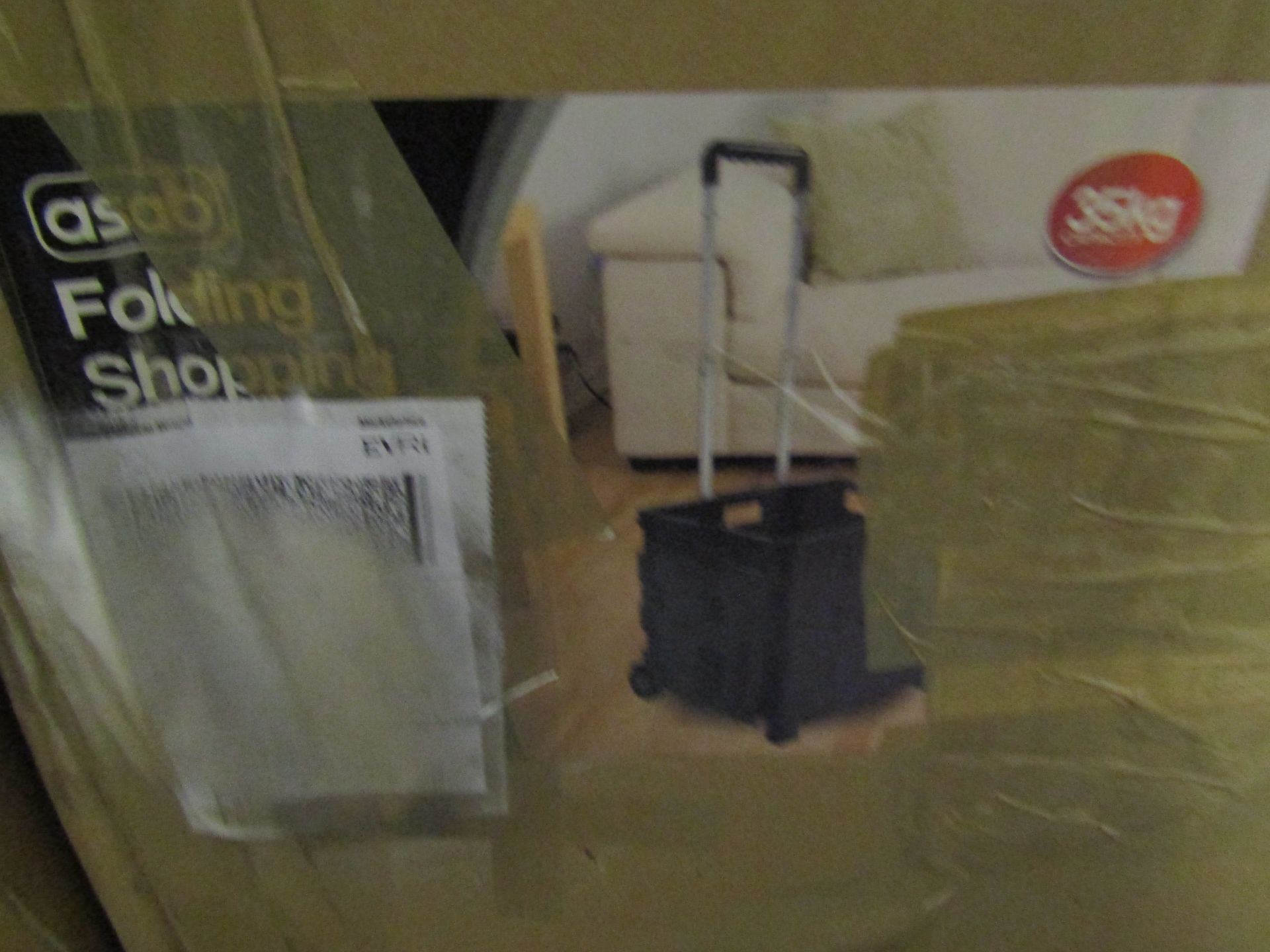 Asab Folding Shopping Trolley, Unchecked & Boxed.