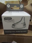 8x Mum To Mum 4 Month Plus Silicone Spout, New & Packaged