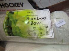 Asab Memory Foam Bamboo Pillow, Size: 50 x 70cm - Good Condition & Packaged Slightly Damaged.