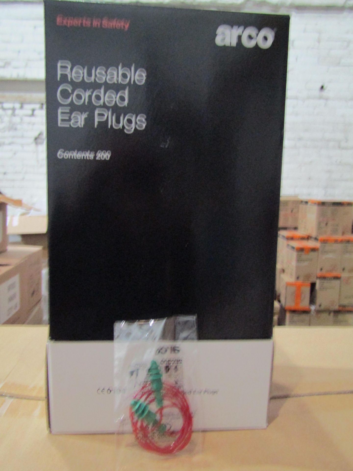 Arco Reusable Corded Ear Plugs, Contains 200, New & Boxed. RRP £238