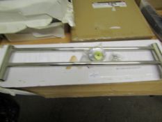 Quality Chrome Towel Rail With Fixings - Good Condition & Boxed.