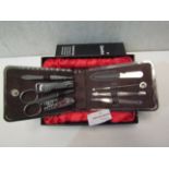 2x Asab 8-Piece Quality Gents Manicure Set - Unchecked & Boxed.