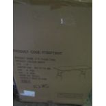 6Ft Trestle Table In White, Size: 960 x 75 x 715mm - Unchecked & Boxed.