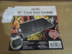 Asab 16" Cast Iron Griddle - Unchecked & Boxed.