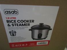 Asab 1.8L Rice Cooker & Steamer - Unchecked & Boxed.