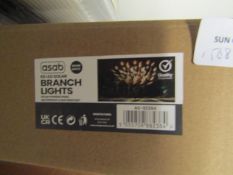 Asab LED Solar Branch Lights, Unchecked & Boxed.