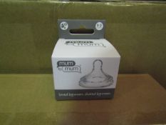 Box Of 24x Mum To Mum - Small 0-3M Replacement Silicone Teat - New & Boxed.