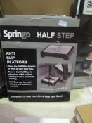 3x Springo Half Step With Anti Slip Playform - All Unchecked & Boxed.