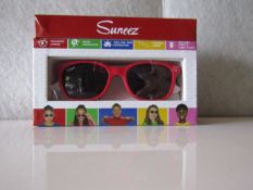 10x Suneez Sun Glasses, Red - New & Boxed.