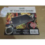 Asab 16" Cast Iron Griddle - Unchecked & Boxed.