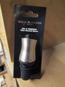 1x Box Containing 16 Cole & Mason Oil & Vinegar Flow Control Spouts, New & Packaged.