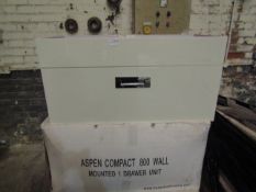 1x Pallet Containing 6 Aspen Compact W/M 1-Drawer Units Gloss White - All Unused, Boxes Dirty Due to