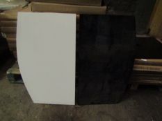 1x Pallet Containing 8x Voss Gloss White Counter Tops + 16x Voss Gloss Black Counter Tops - All