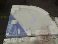Arley Hydra45 1000x800mm Offset Quad Left-Hand White Shower Tray - New & Packaged.