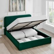 Dusk Ascot (Henley) Ottoman Storage Bed - Forest Green King Size Bed RRP 499