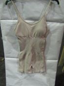 PrettyLittleThing Oatmeal Acid Wash Seamless Mini Gym Unitard, Size: M - Good Condition With Tag.