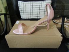 Ladies High Heel Shoes, Size Uk 7, Pink, Unworn & Boxed. See Image.
