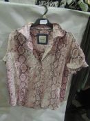 Jacks Girlfriend New York Ladies Blouse Pink, Size: S - Good Condition.