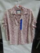 Jacks Girlfriend New York Ladies Blouse Pink, Size: L - Good Condition.